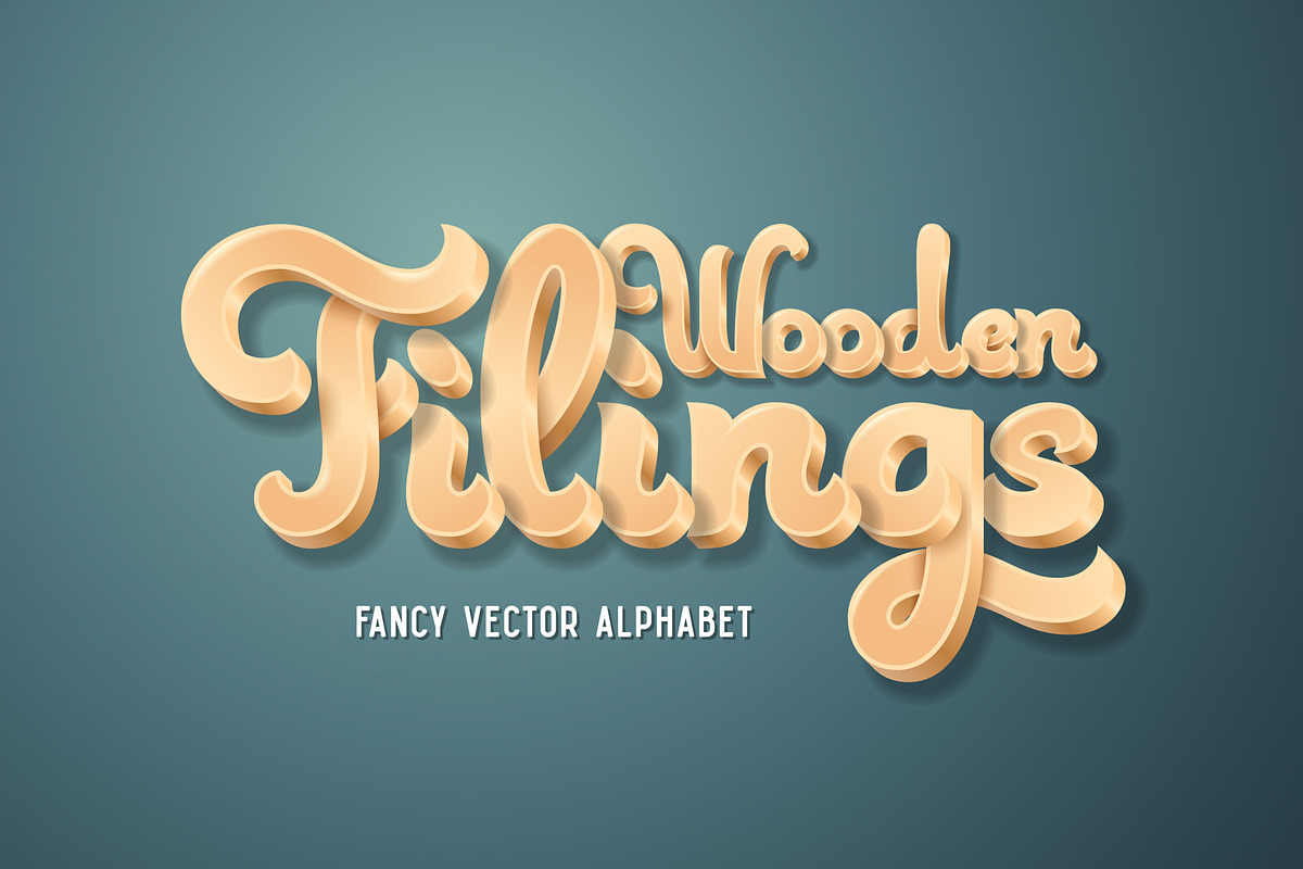 Wooden Filings Alphabet in Objects - product preview 8