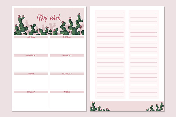4 in 1 planner Bundle in Stationery Templates - product preview 4