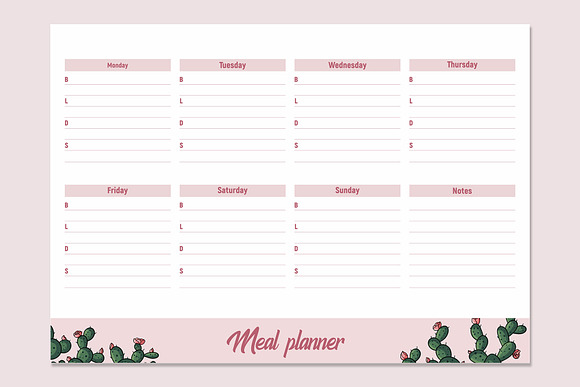 4 in 1 planner Bundle in Stationery Templates - product preview 6