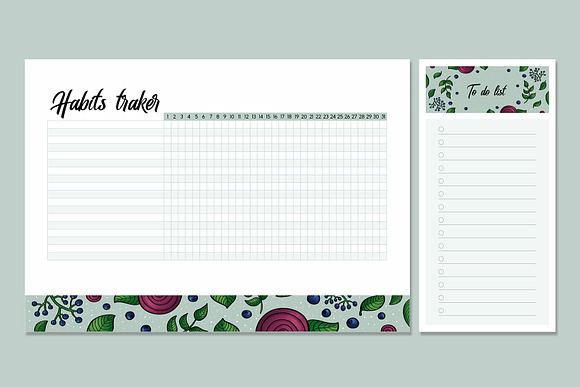 4 in 1 planner Bundle in Stationery Templates - product preview 7