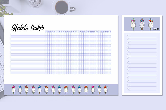 4 in 1 planner Bundle in Stationery Templates - product preview 9