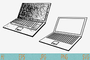 laptop set vector svg png eps 