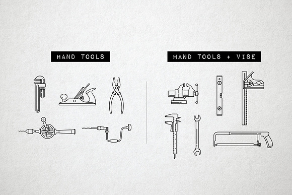 43 DIY Hand Tools Icons - Makerspace in Safety Icons - product preview 4
