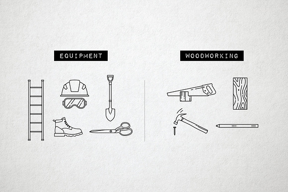 43 DIY Hand Tools Icons - Makerspace in Safety Icons - product preview 6