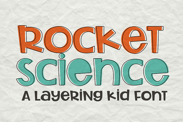 Rocket Science Layering Font