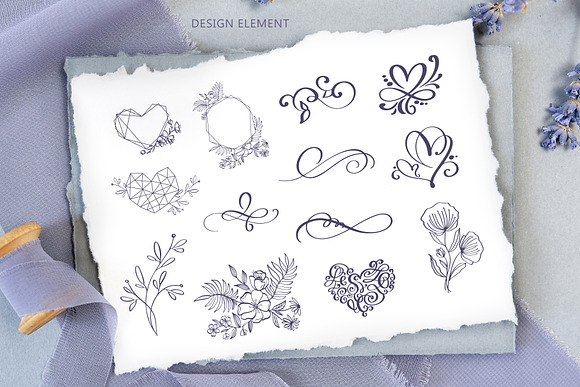 Wedding Vector Calligraphy in Objects - product preview 3