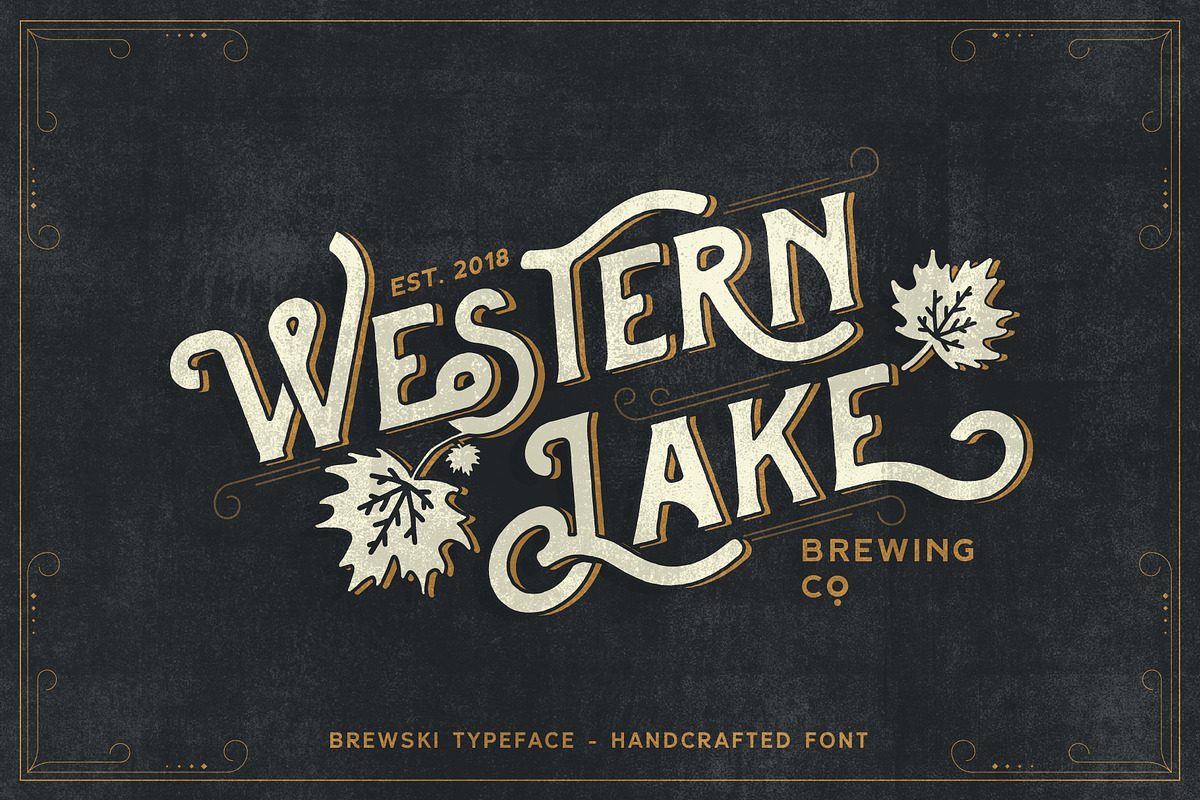 Western Lake - Brewski Typeface in Sans-Serif Fonts - product preview 8