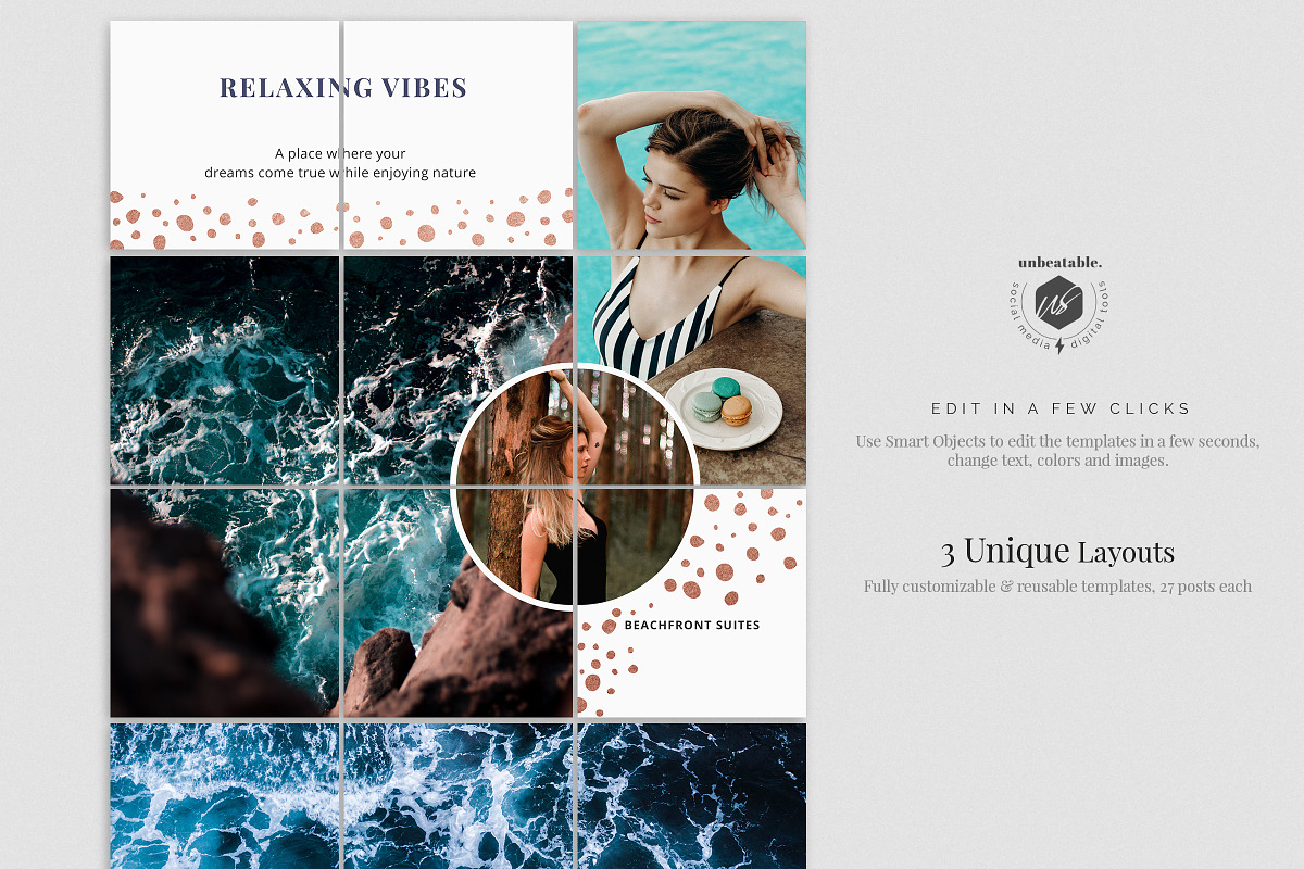 Ivanka Instagram Posts Layouts in Instagram Templates - product preview 8