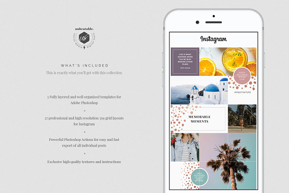 Ivanka Instagram Posts Layouts in Instagram Templates - product preview 1