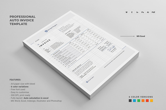 Invoice in Stationery Templates - product preview 7
