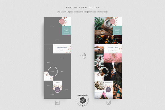 Ivanka Instagram Posts Layouts in Instagram Templates - product preview 4