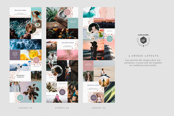Ivanka Instagram Posts Layouts in Instagram Templates - product preview 5