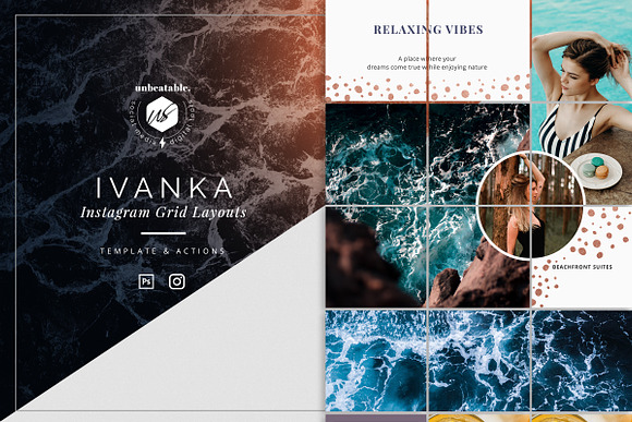 Ivanka Instagram Posts Layouts in Instagram Templates - product preview 6