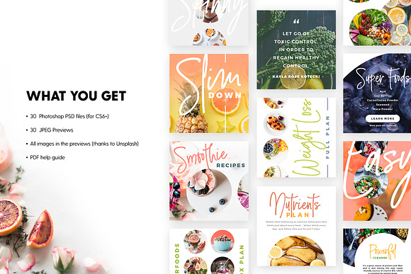 Detox Week - Social Pack in Instagram Templates - product preview 1