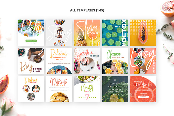 Detox Week - Social Pack in Instagram Templates - product preview 2