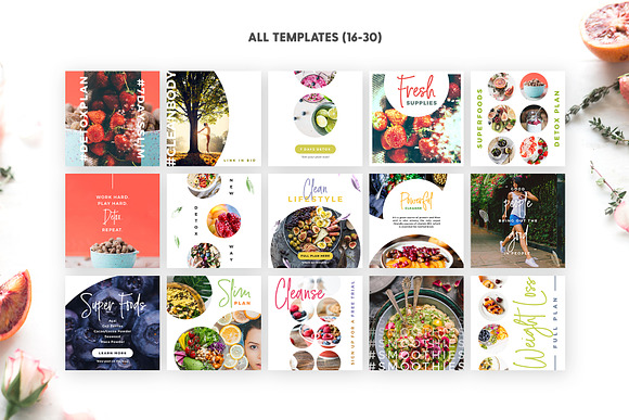 Detox Week - Social Pack in Instagram Templates - product preview 3