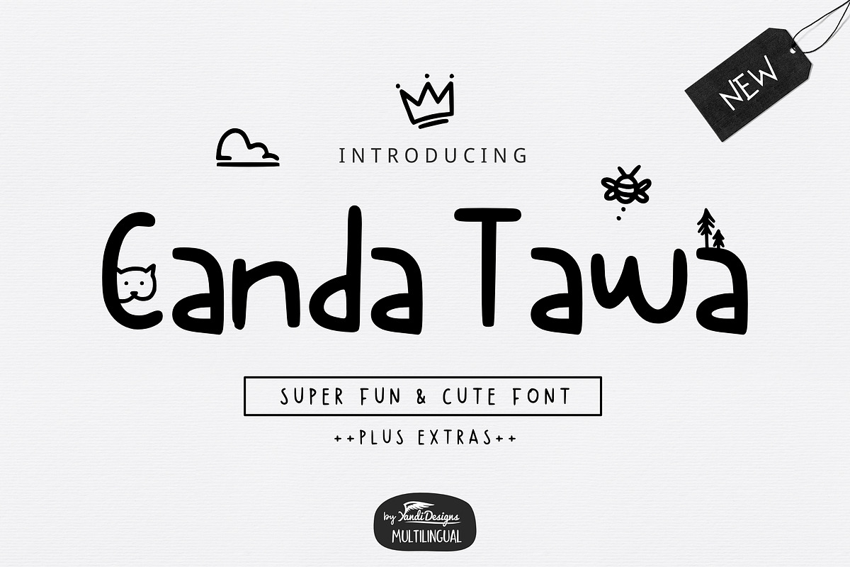 Canda Tawa Cute Font in Cute Fonts - product preview 8
