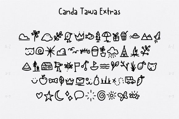 Canda Tawa Cute Font in Cute Fonts - product preview 2