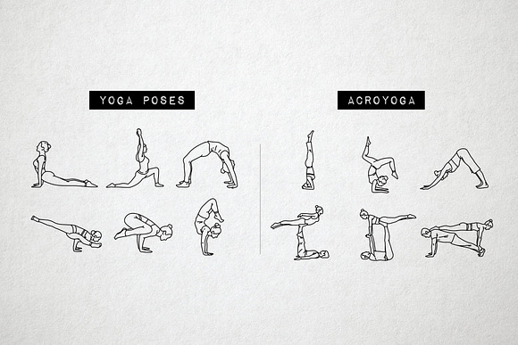 Fitness and Yoga Icons Pack in Graphics - product preview 4