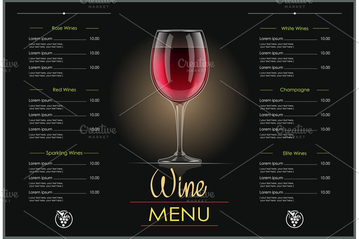 Red Wine glass. Concept design in Illustrations - product preview 8