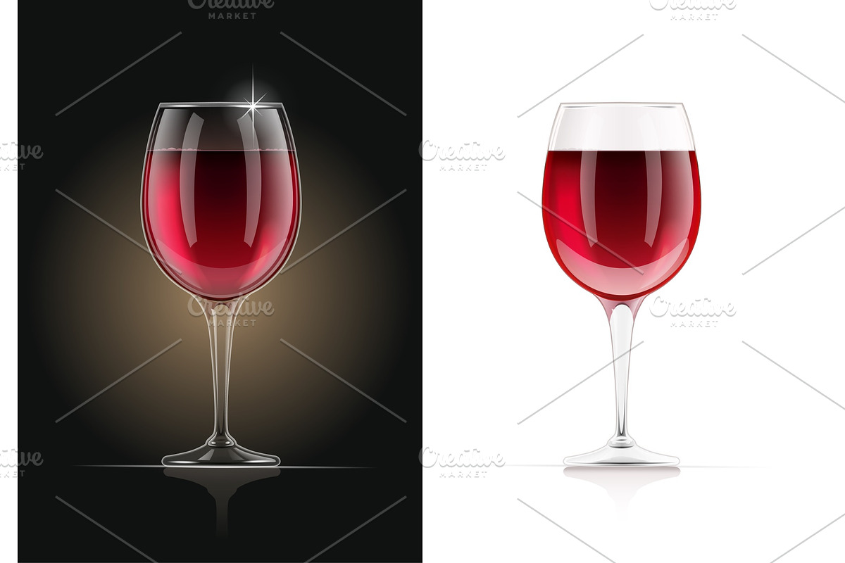 Red Wine glass. in Illustrations - product preview 8