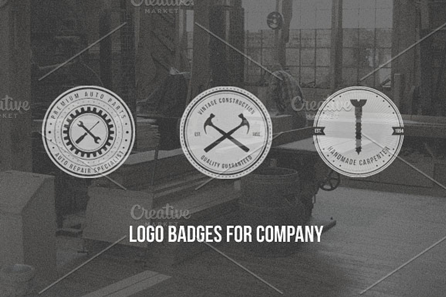 Vintage Logos & Badges #1 in Logo Templates - product preview 8