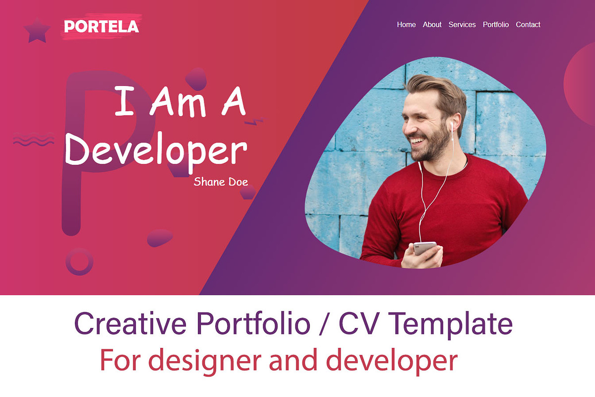 Portela Creative Portfolio Template in Bootstrap Themes - product preview 8
