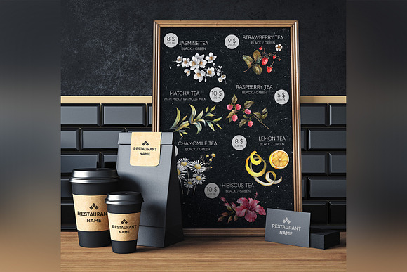 Aroma tea collection in Illustrations - product preview 12