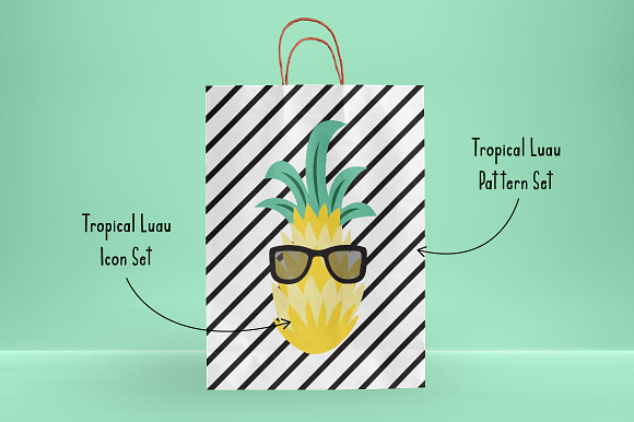Tropical Luau Digital Pattern Set in Patterns - product preview 1