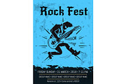Rock Fest Event Announcement Poster