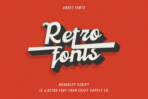 Boardley Script - Layered Font in Stamp Fonts - product preview 3