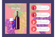Wine Map with Full Bottle on Cover