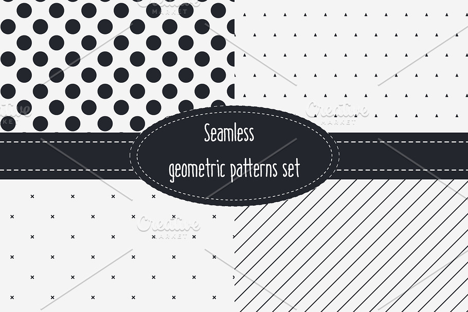 Minimalistic patterns set in Patterns - product preview 8