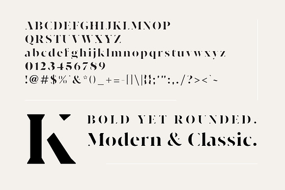 Modernist Milk -Fashion Stencil Font in Stencil Fonts - product preview 4