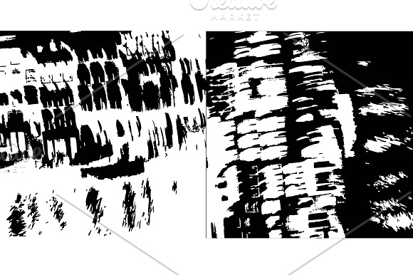 Vector set of brush strokes. in Textures - product preview 1