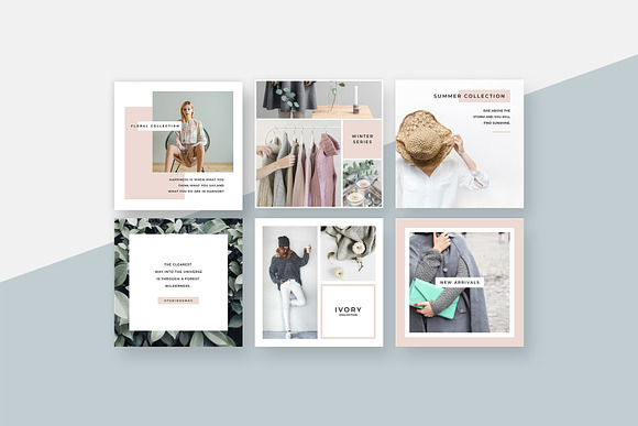 Magnolia Instagram Post Templates in Instagram Templates - product preview 1