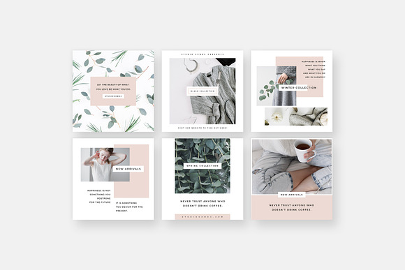 Magnolia Instagram Post Templates in Instagram Templates - product preview 2