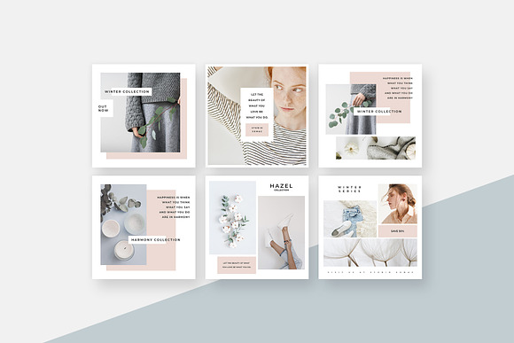 Magnolia Instagram Post Templates in Instagram Templates - product preview 3