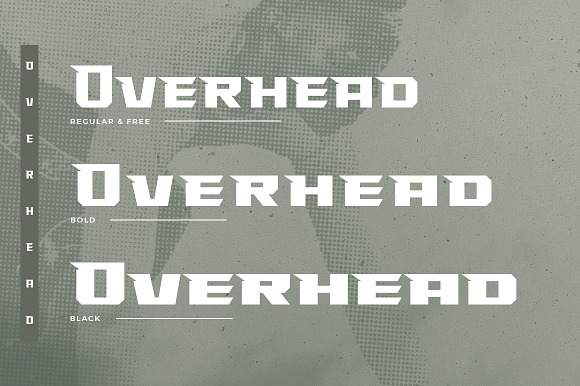 Overhead Typeface | Font in Display Fonts - product preview 1