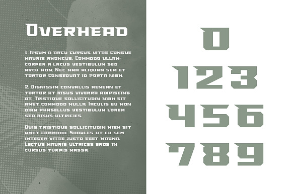 Overhead Typeface | Font in Display Fonts - product preview 2