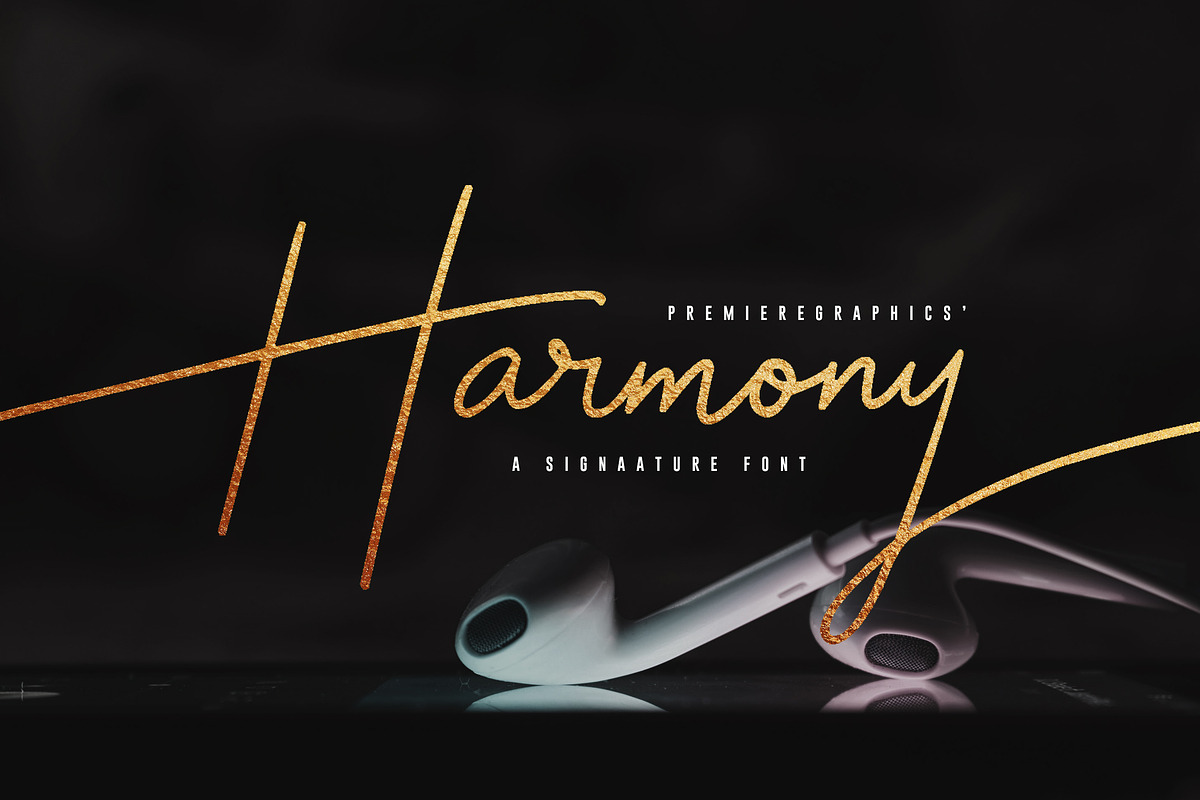 Harmony Script Font in Twitter Fonts - product preview 8