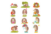 Hedgehog vector cartoon prickly