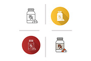 RX pills bottle icon