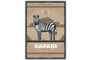 Vintage poster for Safari hunt club