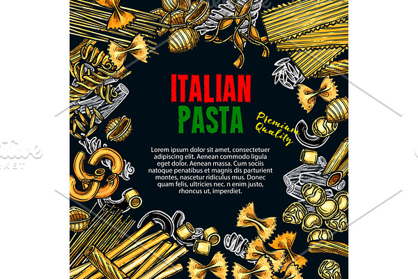 Poster of Italian premium pasta