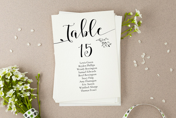 Rustic Wedding Seating Cards, Sophie in Wedding Templates - product preview 4