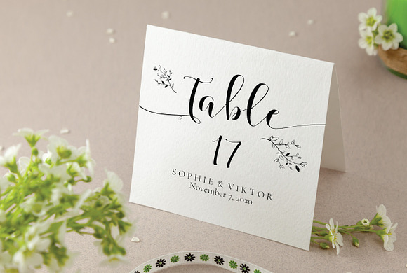 Rustic Wedding Seating Cards, Sophie in Wedding Templates - product preview 5