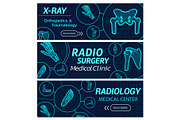Radiology medical X-ray banners