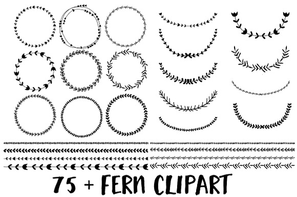 Gold Foil Wreath Clipart Set in Illustrations - product preview 1