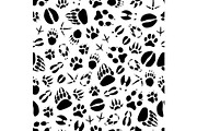 Animal or bird footprints pattern